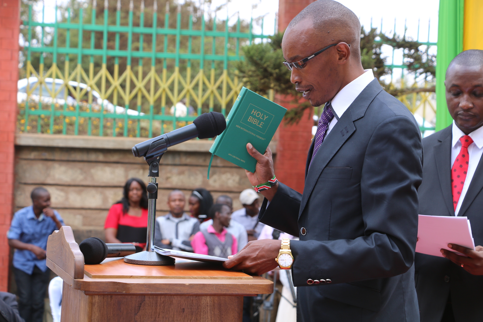 County Executives take the oath of office