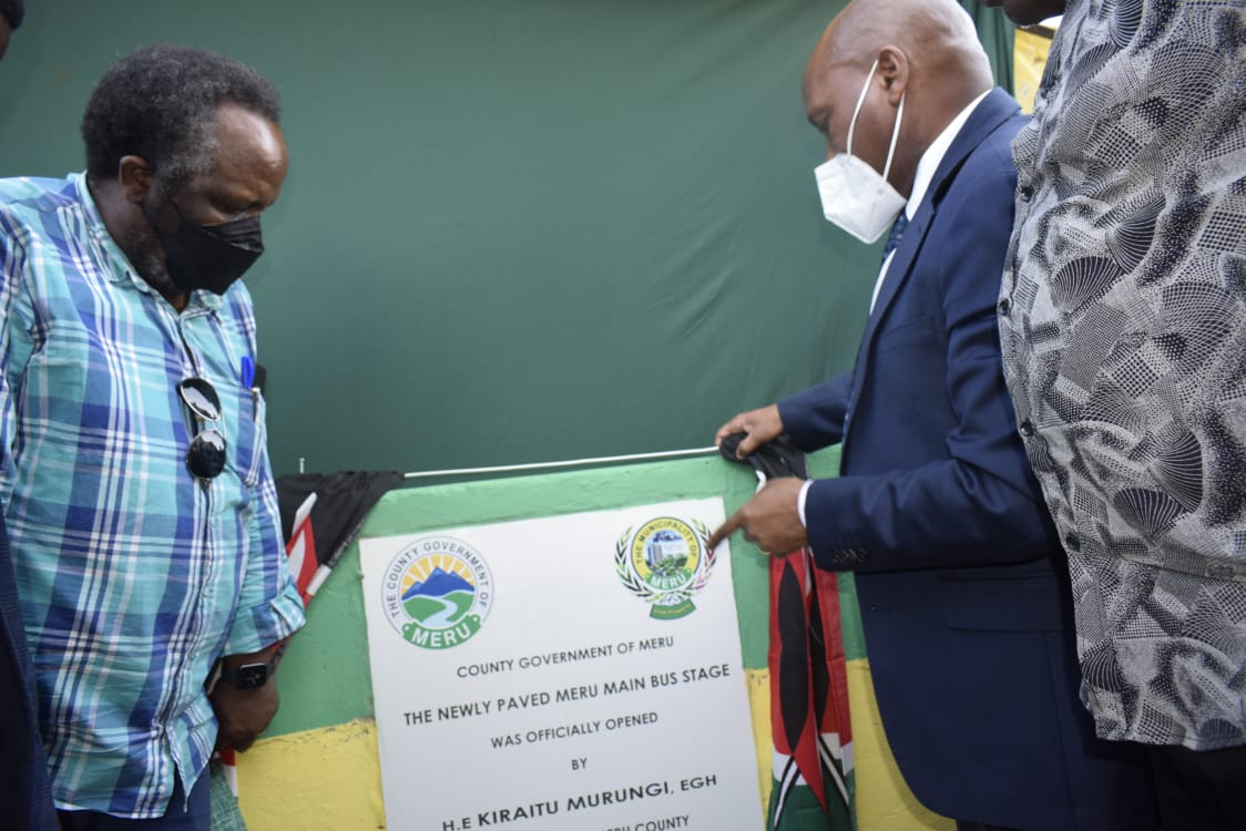 Kiraitu Government Reopens The Newly Renovated Meru Town Main Bus Stage