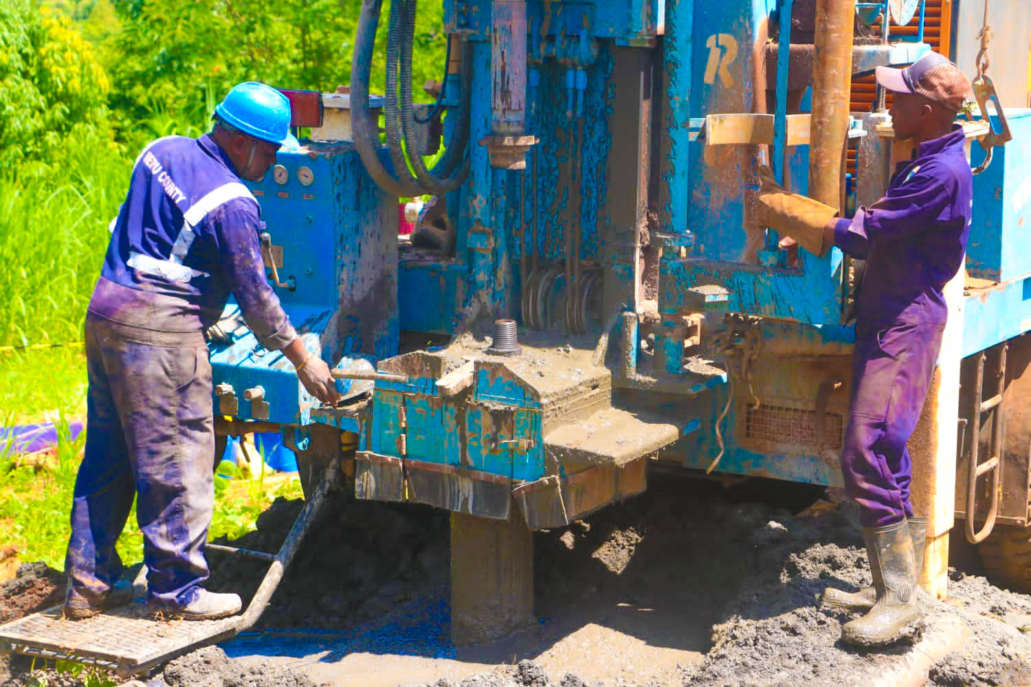 Njota Muu Residents Of Kiagu Ward Quench Their Thirst As Borehole Sunk.