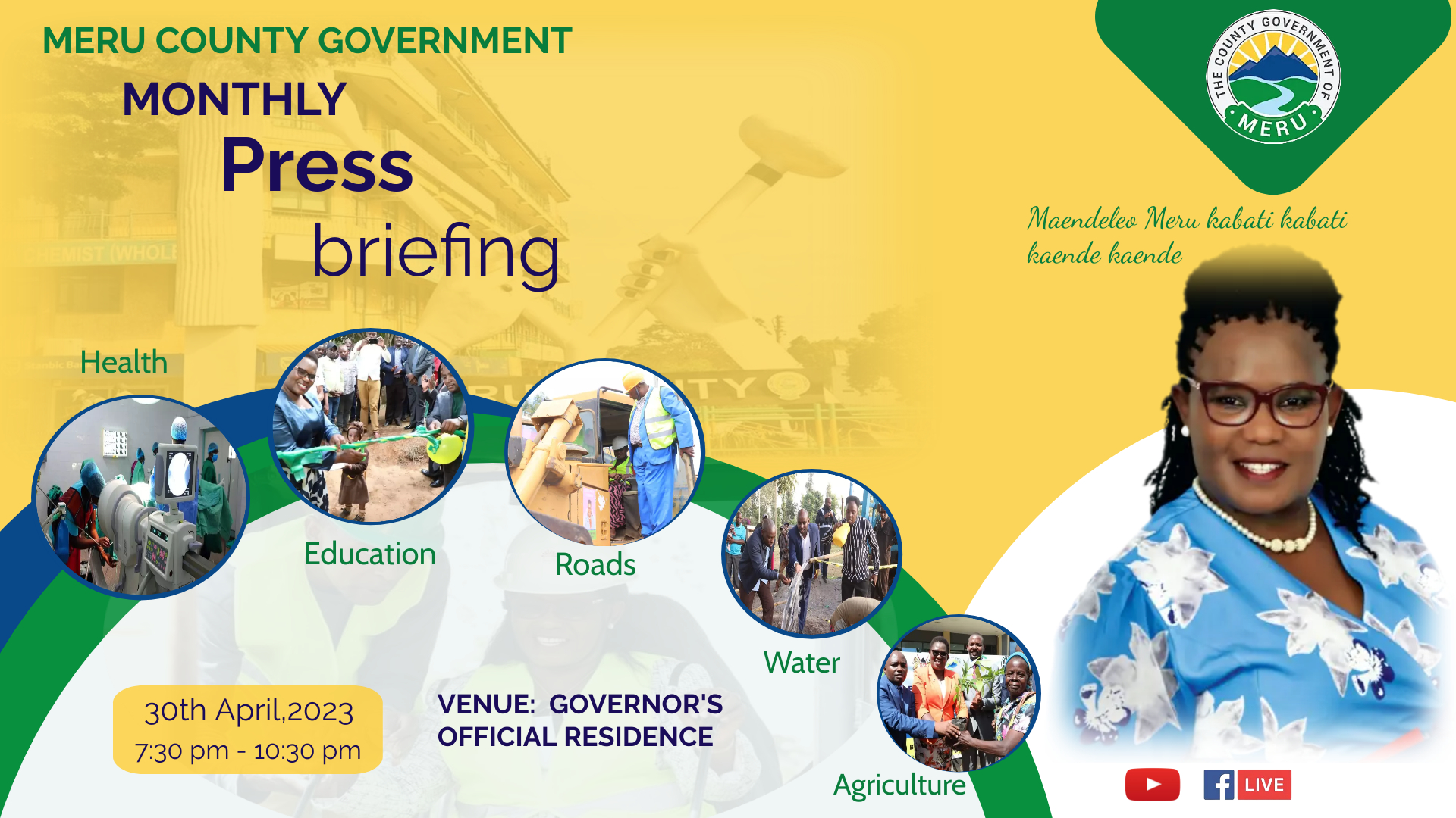 MERU COUNTY GOVERNMENT MONTHLY PRESS BRIEFING - County Government of Meru