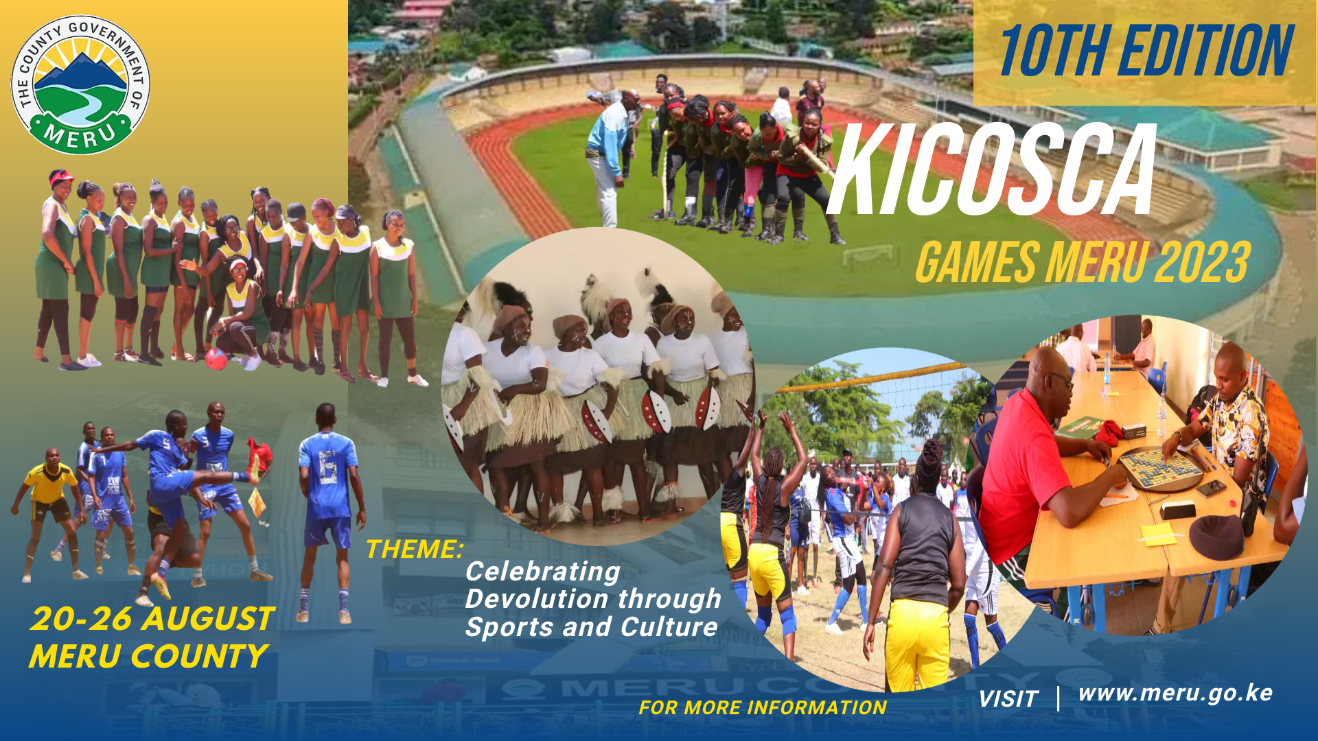Meru County To Host The 10th Edition Of Kenya Inter County Sports And Cultural Association (KICOSCA)