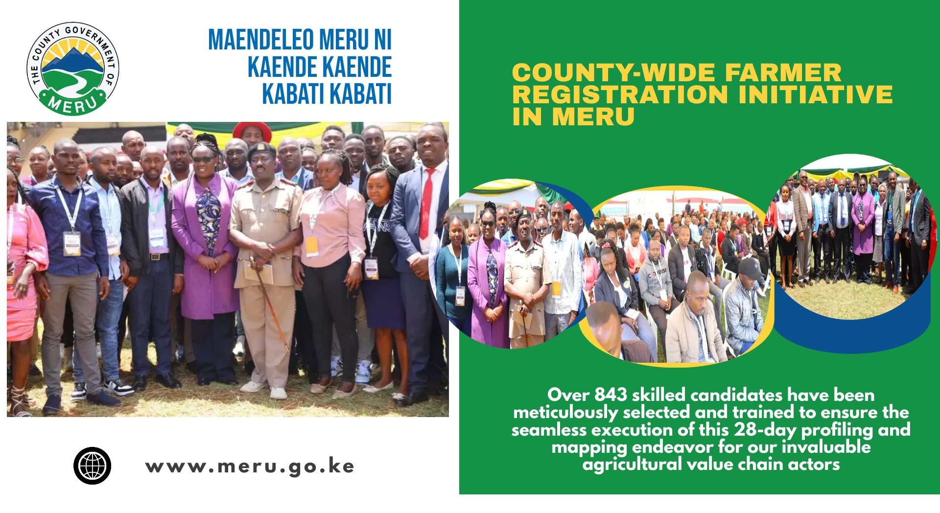 County-wide Farmer Registration Initiative In Meru County