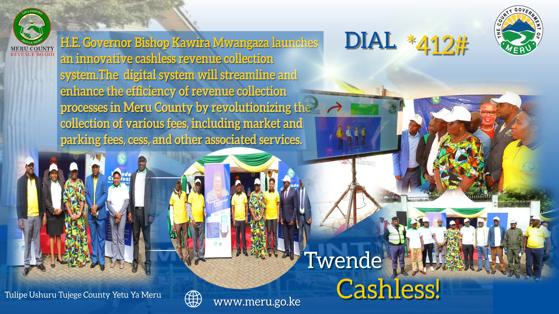 Governor Bishop Kawira Mwangaza Unveils Cutting-Edge Cashless Revenue Collection System for Enhanced Efficiency
