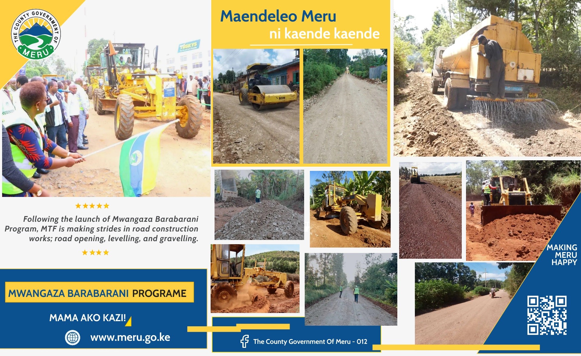 MTF's Mwangaza Barabarani Program Paves the Way: Road Construction Surges with Road Opening, Levelling, and Gravelling Initiatives