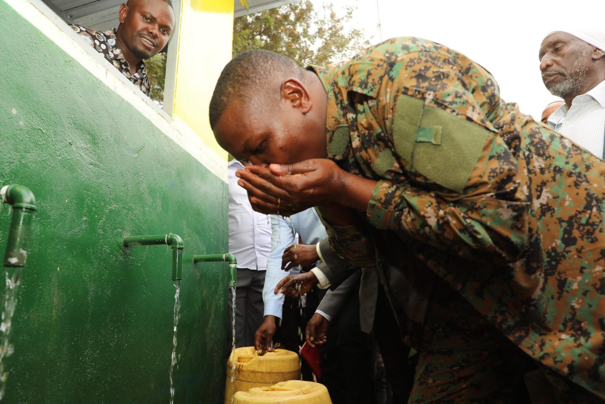 Delivering Clean Water to Amwathi: Governor Mutuma Commissions Community Borehole at Nkamathi Primary.