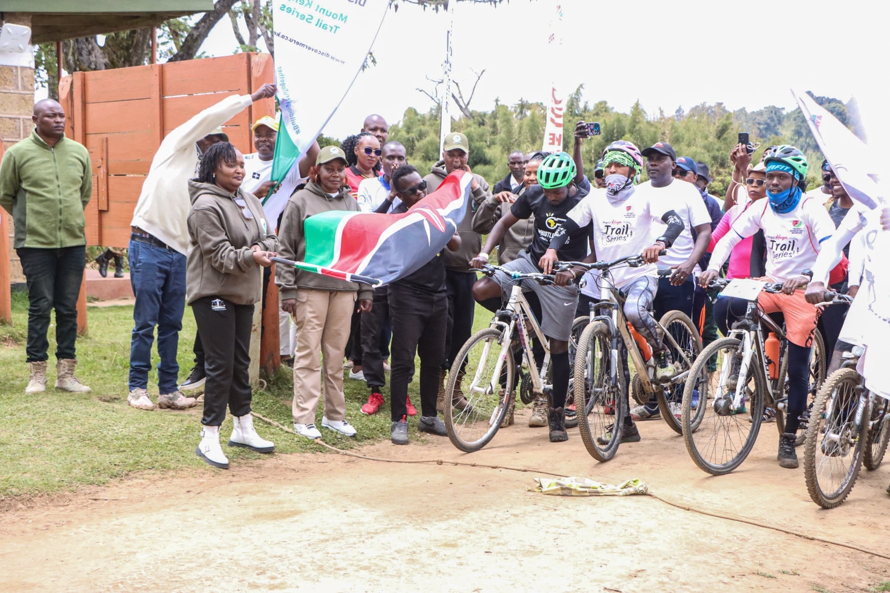 Deputy Governor Linda Gakii Kiome Flags Off Magical Kenya Trail Series at Mount Kenya National Park.
