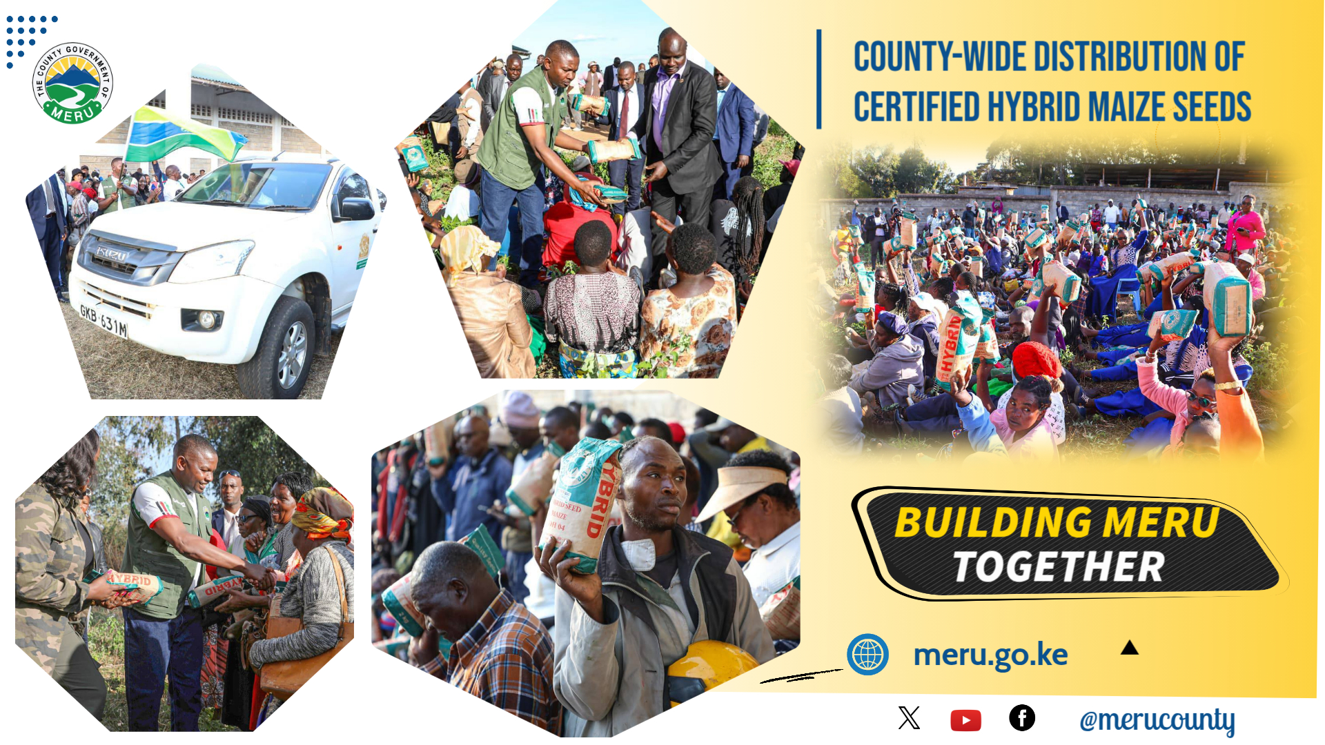 Governor Mutuma Flags Off Distribution Of Certified Hybrid Maize Seeds In Meru County.