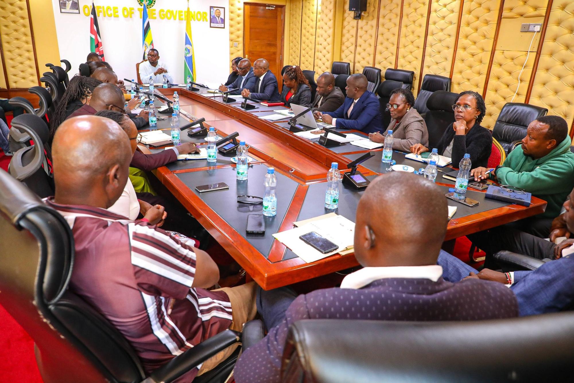 H.E. Governor Mutuma MEthingia Meets Health Unions to Strengthen Welfare of Health Workers in Meru County